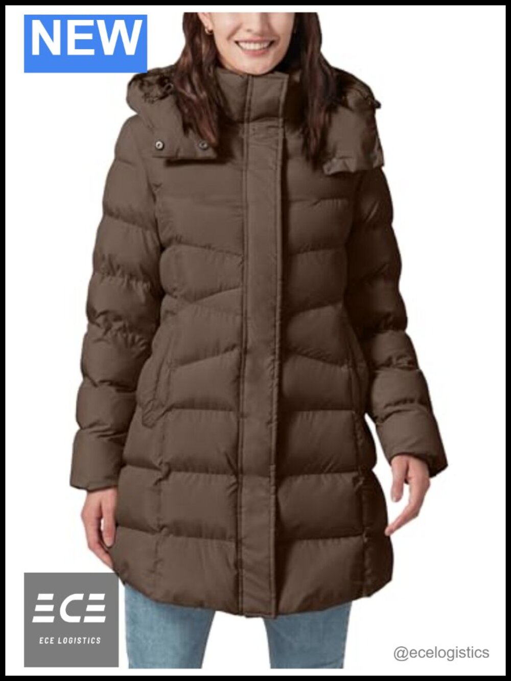 Women's Winter Warm Long Puffer Jacket Detachable Hood Quilted Thicken Coat